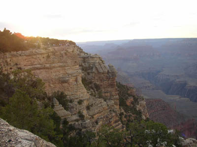 Lever du soleil sur Grand Canyon