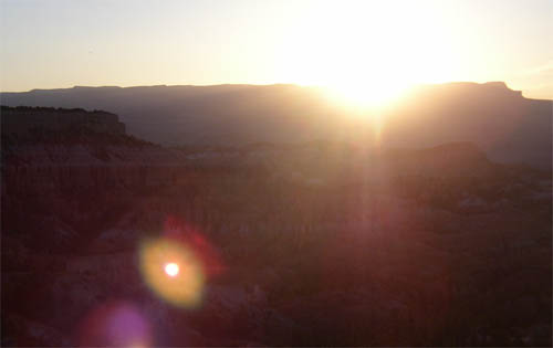 Lever du soleil sur Bryce Canyon