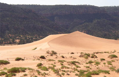 Coral Pink Sand Dunes - zone non motocross